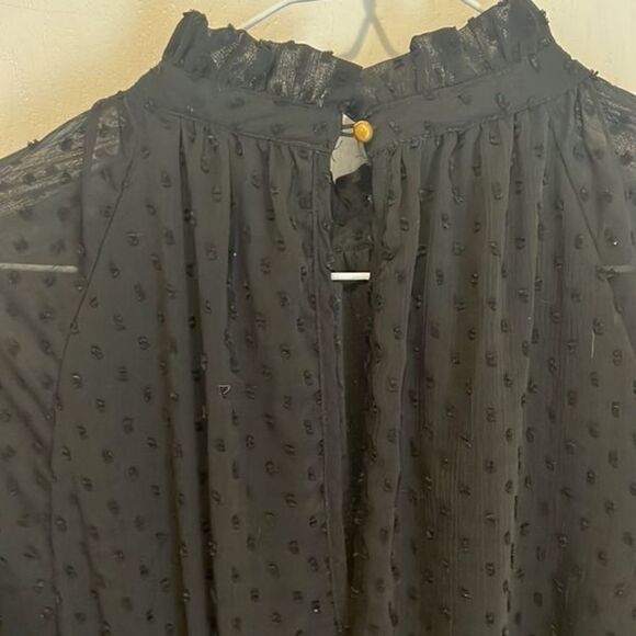 Mud Pie Victoria Smocked Dress in Black - Picture 6 of 7